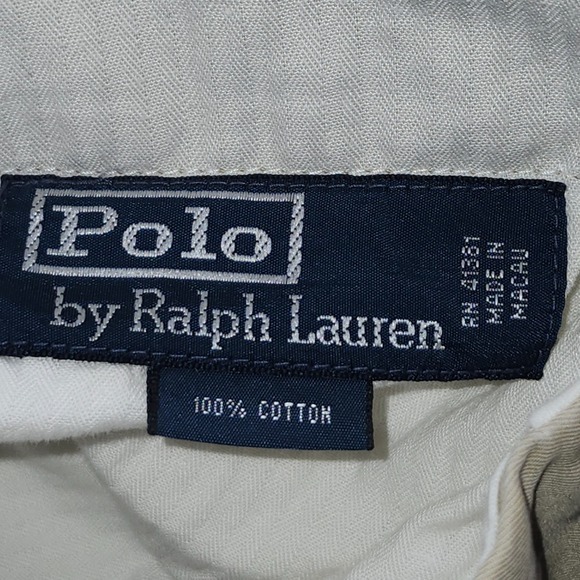 Polo Ralph Lauren Chino Pants‎ Adjustable Waist Beige Cotton 36x30 HIMMED - Picture 4 of 10